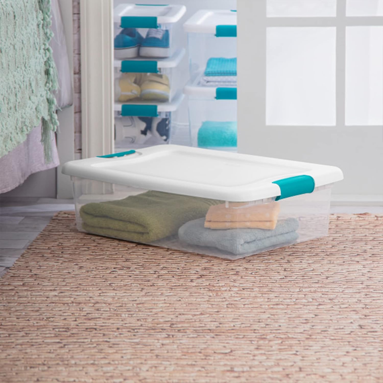 Carry Kart Latching Storage Box, See-Through Base