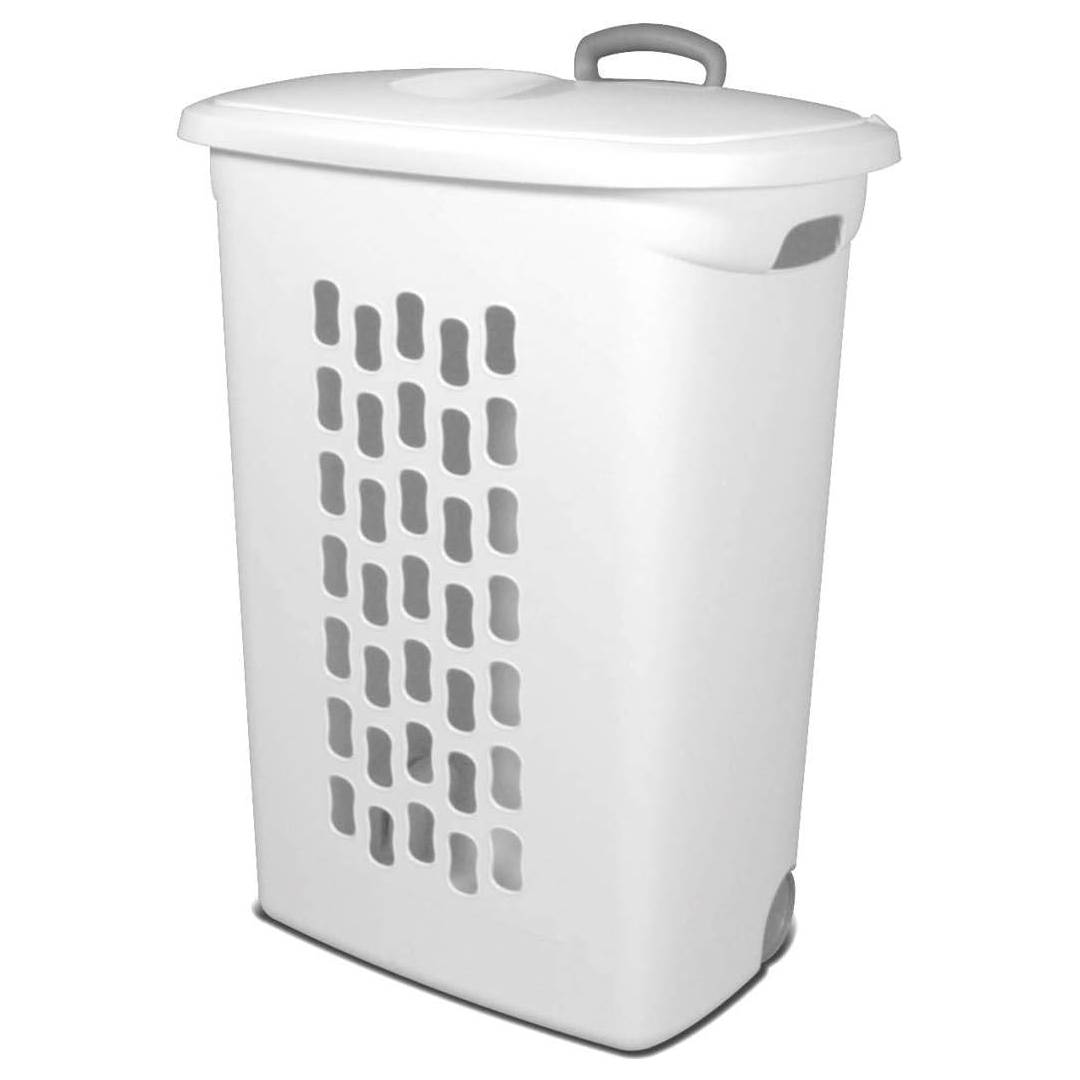 CarryKart - Ultra Wheeled Laundry Hamper with Lid, Handle and Wheels for Easy Rolling of Clothes.
