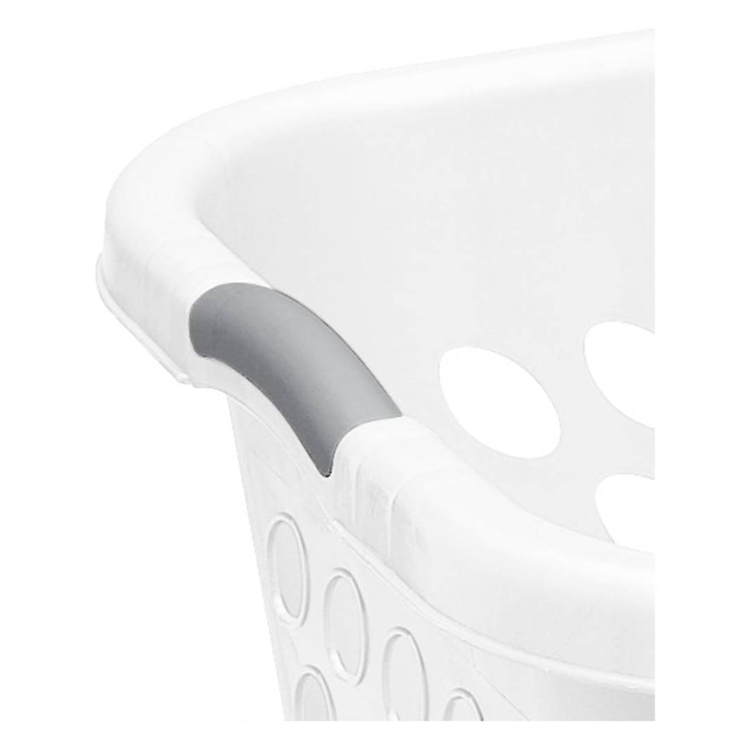 Carry Kart Laundry Basket, 19", White (Pack of 1)