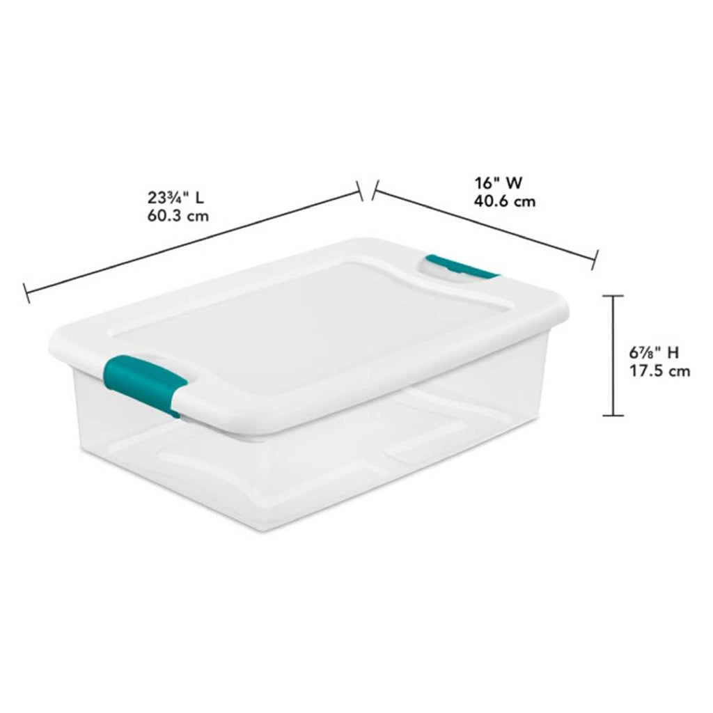 Carry Kart Latching Storage Box, See-Through Base