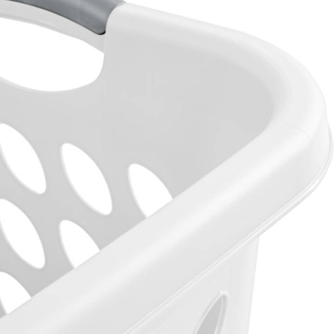 Carry Kart Laundry Basket, 19", White (Pack of 1)