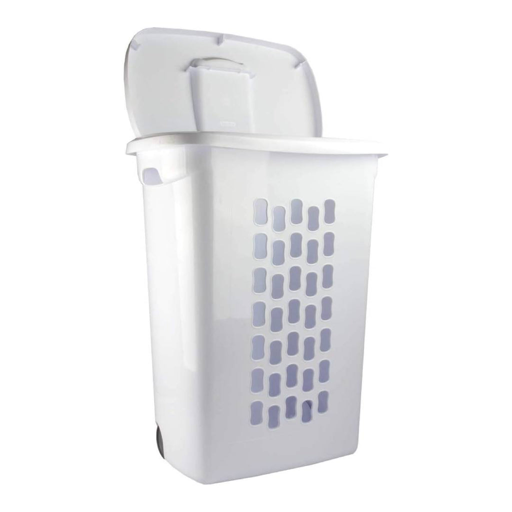 CarryKart - Ultra Wheeled Laundry Hamper with Lid, Handle and Wheels for Easy Rolling of Clothes.